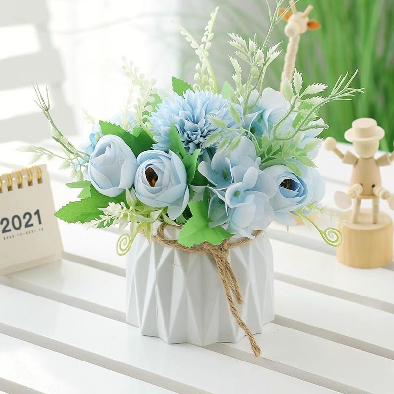 Indoor Artificial Flower Bouquet Decor for Office or Living Room