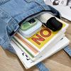 Denim Canvas Tote Bag for Women Casual Korean Style Shoulder Bag with Pockets Durable Hand Washable Daily Commute Accessory