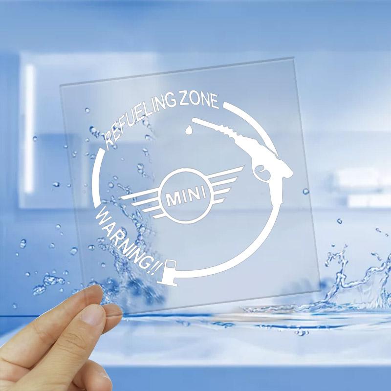 Car Logo Fuel Tank Sticker Waterproof Accessories Auto Tank Body Badge For MINI JCW CLUBMAN COUNTRYMAN CLUBVAN VAN Vision Urbanaut COUPE