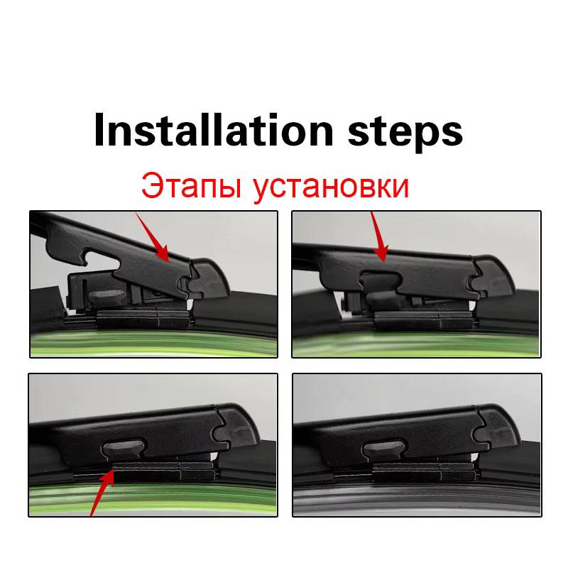 For Maserati Levante 2016-2020 26"+18"+13" Front Rear Wiper Blades Windshield Windscreen Window Cutter Accessories 2019 2020