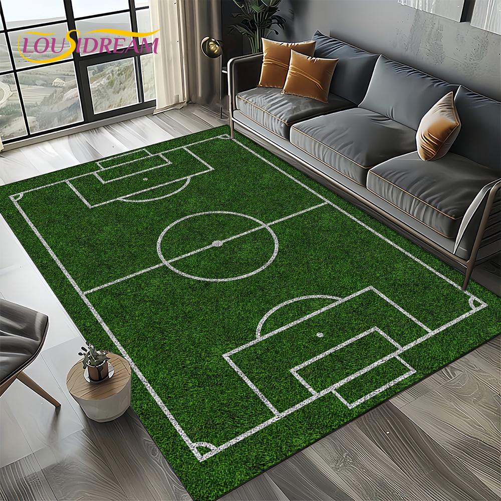 27 סגנונות שטיח דשא כדורגל כדורגל ספורט לסלון חדר שינה בית קישוט ספה, שטיח אזור לילדים משטח רצפה מונע החלקה