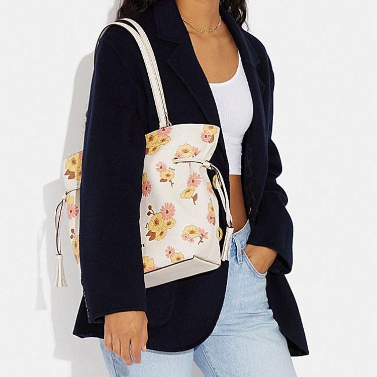 New COACH Andy Cow Leather Tote Bag, Shopping Bag, Handbag, Shoulder Bag Women's White CH549-IMCAH
