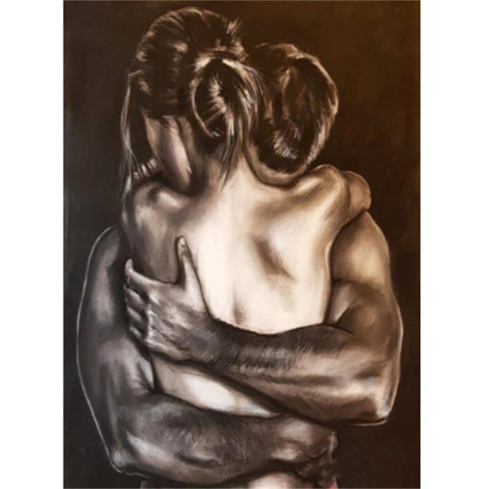 

HUACAN 5D Diy алмазная живопись пара полная квадратная/круглая Алмазная вышивка портретная мозаика картина из горного хрусталя подарок ручной работы Full Square 40*50 cm