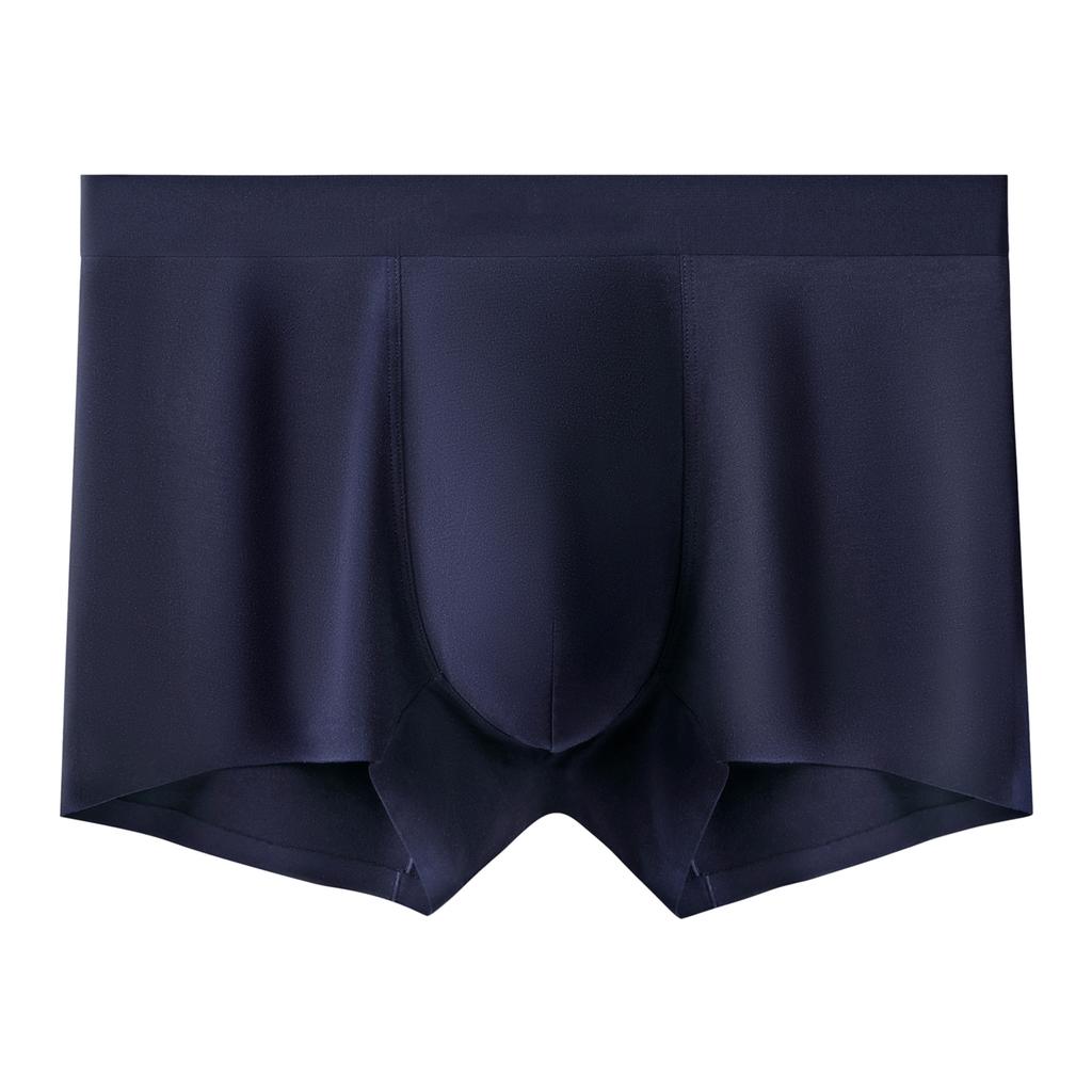 Plus Size Men's Summer Thin Pocket Breathable Non-mark Boxer Briefs