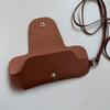 PU-Leder Sonnenbrillen-Aufbewahrungstasche Unifarbe mit Lanyard Zum Aufhängen Langlebiger Tragbarer Sonnenbrillenhalter