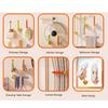 Vibranting Decorative Hook Organizers Holds Multiple Hair Accessories Prevents Tangling Sturdy Plastic Wall Mount