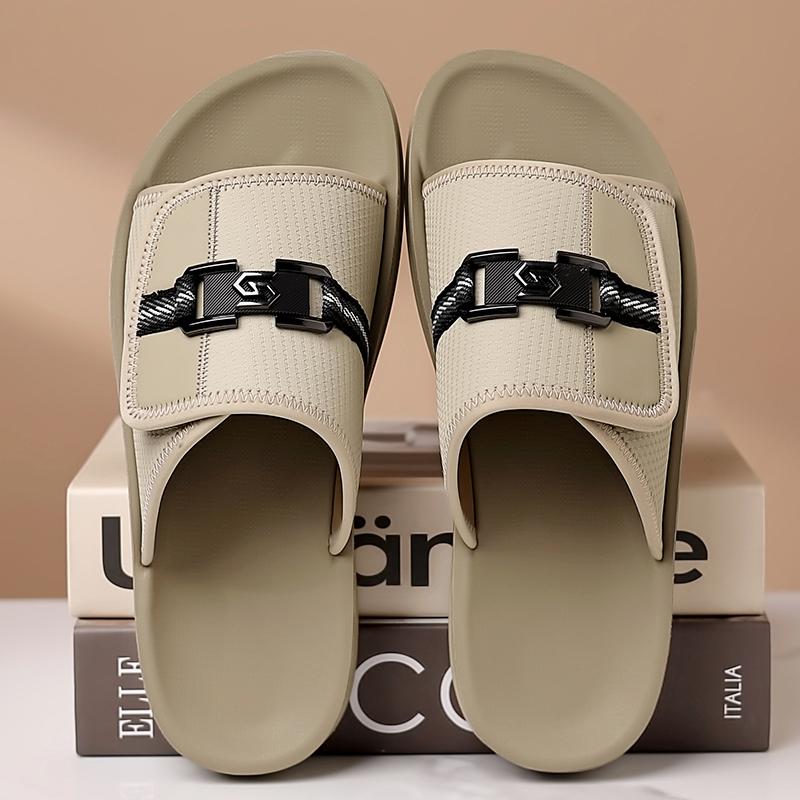 Fashion All-match Summer Men's Slippers Quick Dry Beach Shoes Fashion Men Mueller Shoes Outdoor Mesh Sandals Leisure Walk Male Half Drag