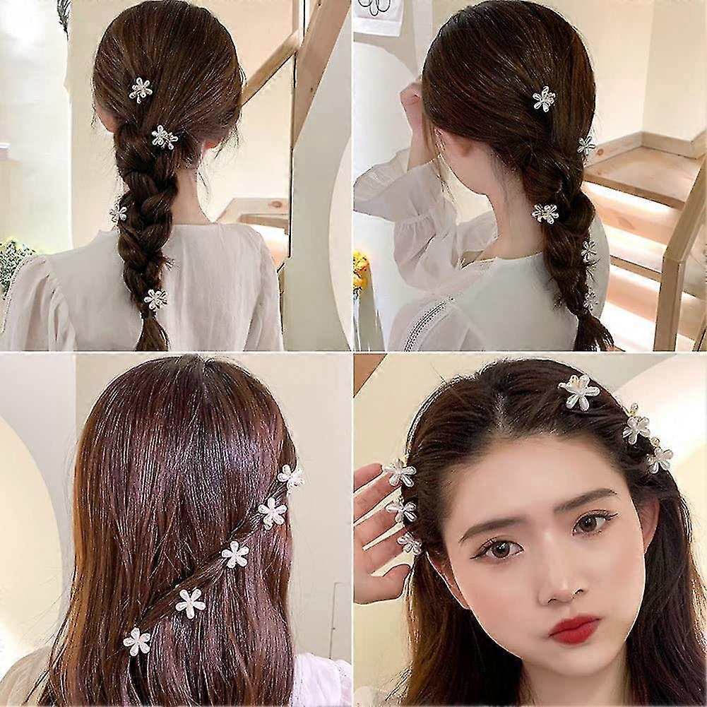 12 Pcs Mini Pearl Hair Clips, Small Claw Clips, Sweet Artificial Bangs Clips Decorative Hair Accessories For Women Girls Leekous