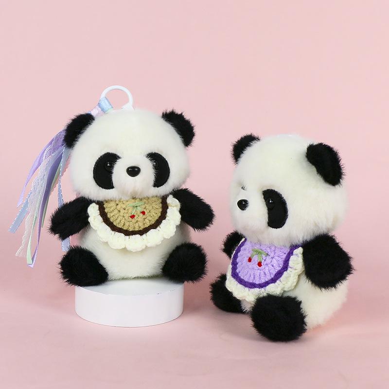 Premium Scented Panda Pendant Backpack: Dressed-Up Panda Doll In Various Styles