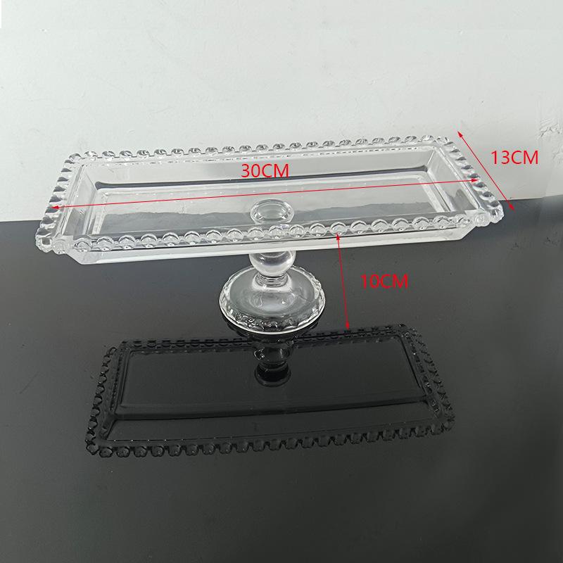 Vielseitiger Acryl- und Glas-Desserttisch-Präsentationsständer für den Innen- und Außenbereich