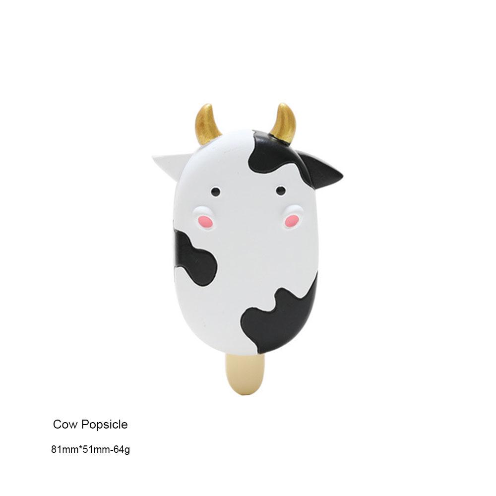 Cartoon Cute Animal Kitchen Refrigerator Magnet Resin Fruit Popsicle Ice Cream Home Decoration Multicolor Optional