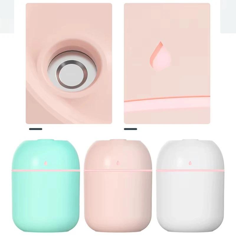 USB Mini Air Humidifier Aroma Essential Oil Diffuser For Home Car Ultrasonic Mute Mist Maker Diffuser with LED Color Lamp