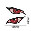 Qizaoly Motorcycle Eye Sticker, Evil Eye Sticker for Car | Spooky Rear Window Decoration