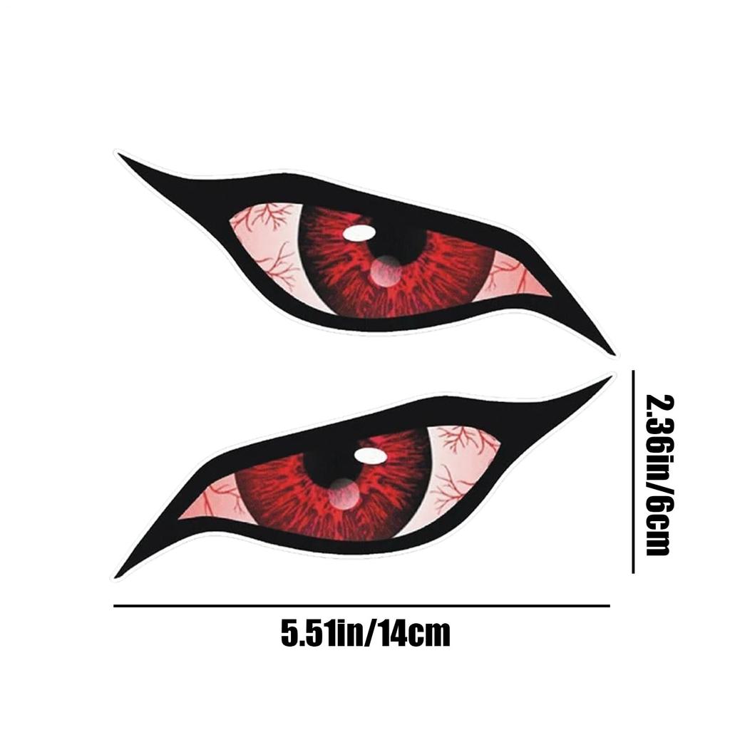 Qizaoly Motorcycle Eye Sticker, Evil Eye Sticker for Car | Spooky Rear Window Decoration