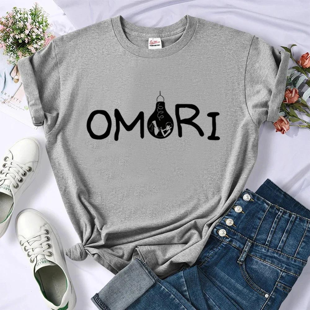 Omori t shirt girl summer gothic Psychedelic cute t shirt y2k cutecore funny japan anime
