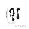European and American jewelry liquid irregular geometric stud earrings sweet and cool personality design sense simple alloy water drop earrings