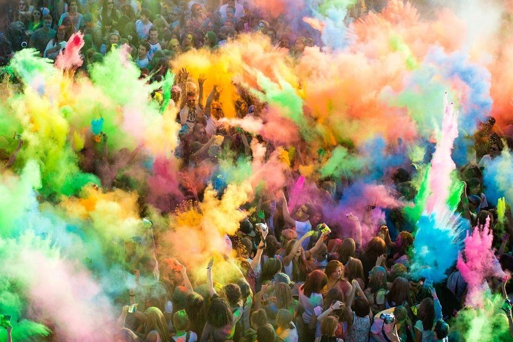 Proszek Holi Heart  Żółty  70 G