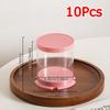 10PCS/Pack Water Resistance Fruit Decoration Cake Cup Simple Dessert Box Dessert Occasions 10x10x11cm/Single