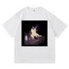 Divertente Gatto Che Fuma Sigaretta Meme Maglietta Moda Abbigliamento Donna Vintage Harajuku Vestiti T-shirt Harajuku Manica Corta Casual