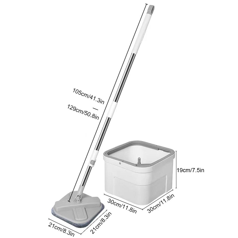 Household Cleaning Mop Water Separation 360 Rotating Hand-Free Lazy Squeeze Mop with Bucket Sewage Separation Mop Flat Plate Mop