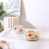 Apple Coffee Cup, Cup By Cup, Hand-Squeezed Irregular Ceramic Cup, Breakfast Cup, Milk Cup, High-Value And Cute Cup
