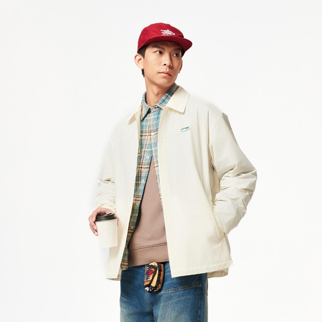Li Ning Sports Lifestyle Serie UV-Beständig Sonnenschutz Lässig Vielseitig Bequem Buchstaben Einreihig Polokragen Lockere Jacke AJDV179-1
