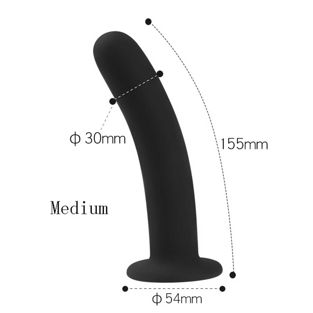 Silicone Butt Plug Dildo with Suction Cup Base Vaginal G-spot Anal Plug Sex Toys for Adults