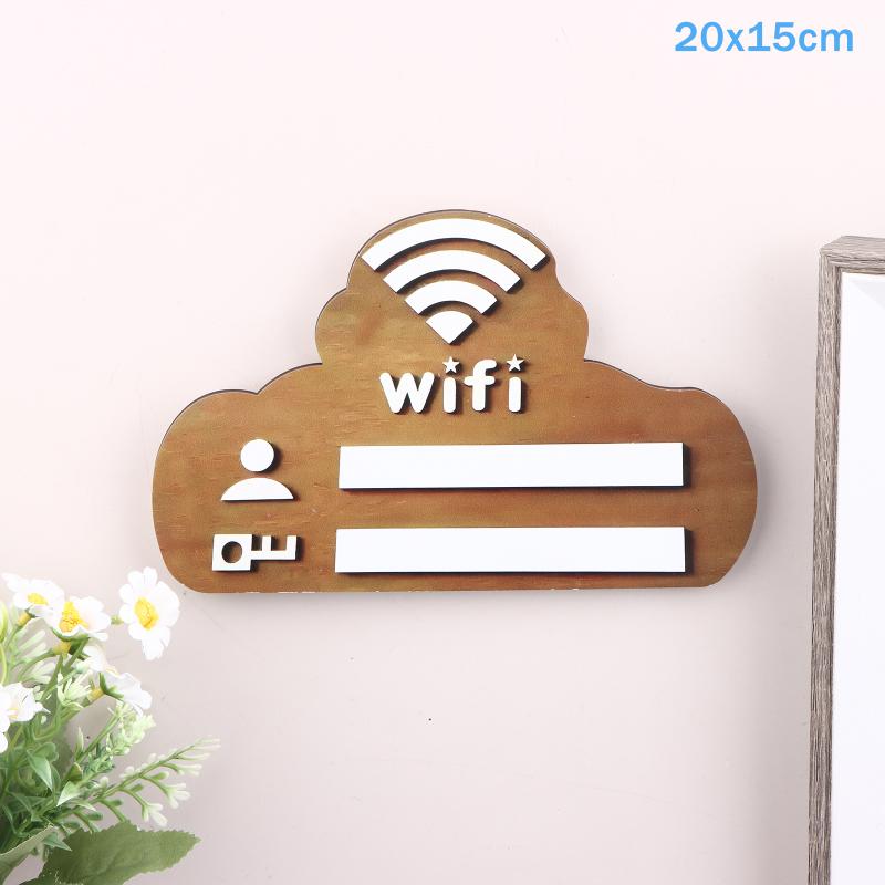 Новая 1 шт. Деревянная табличка с паролем WiFi в деревенском стиле Минималистичная Прочная Настенный индикатор беспроводной сети Домашний декор