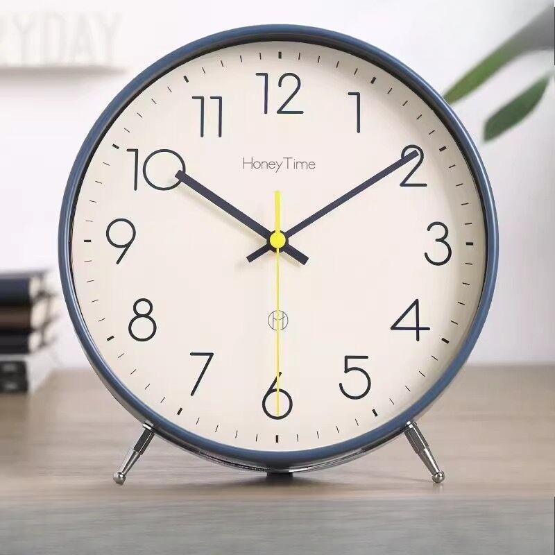Desktop Clock Pendulum Table Top Alarm Clock Household Alarm Clock Living Room Silent Table Clock Simple Watch Ornament Placement Pendulum Clock