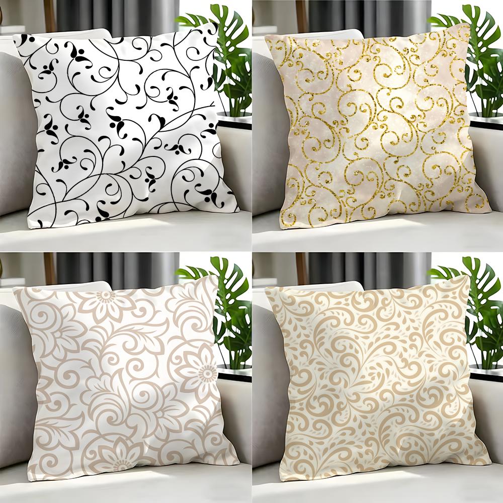 Pattern Scroll Pattern Cushion Cover Cushion Cover Set Pcs X X X Pillowcase Decorative Sofa Home Decor