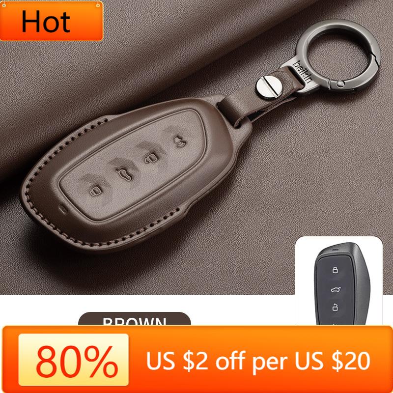 Interior Mouldings Car Key Case Cover Shell For Great Wall Haval 2022 Key Holder New Harvard Beast Cool Dog Car-Styling Keychain