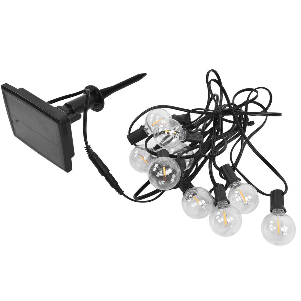 G40 Solar String Light IP65 Outdoor Waterproof Holiday Party Garden Courtyard Lawn Decoration