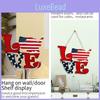 Charming American Independence Day Wooden Love Hanging Decor For Home And Hotel Display