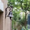 Rustic Cast Iron Bird Doorbell Metal Dinner Bell European Style Birdhand Rattles  Yard