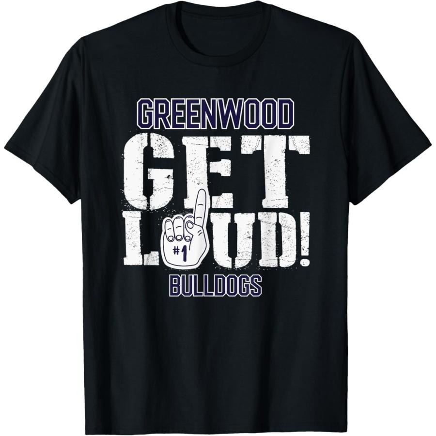 Школьная футболка Greenwood High School GET LOUD Bulldogs S