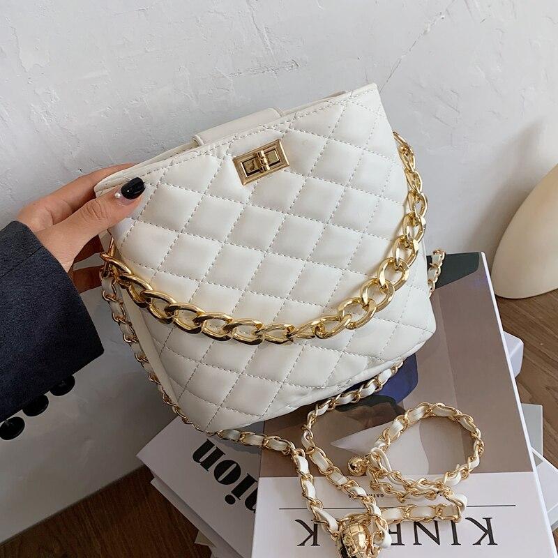 bucket bag with chain