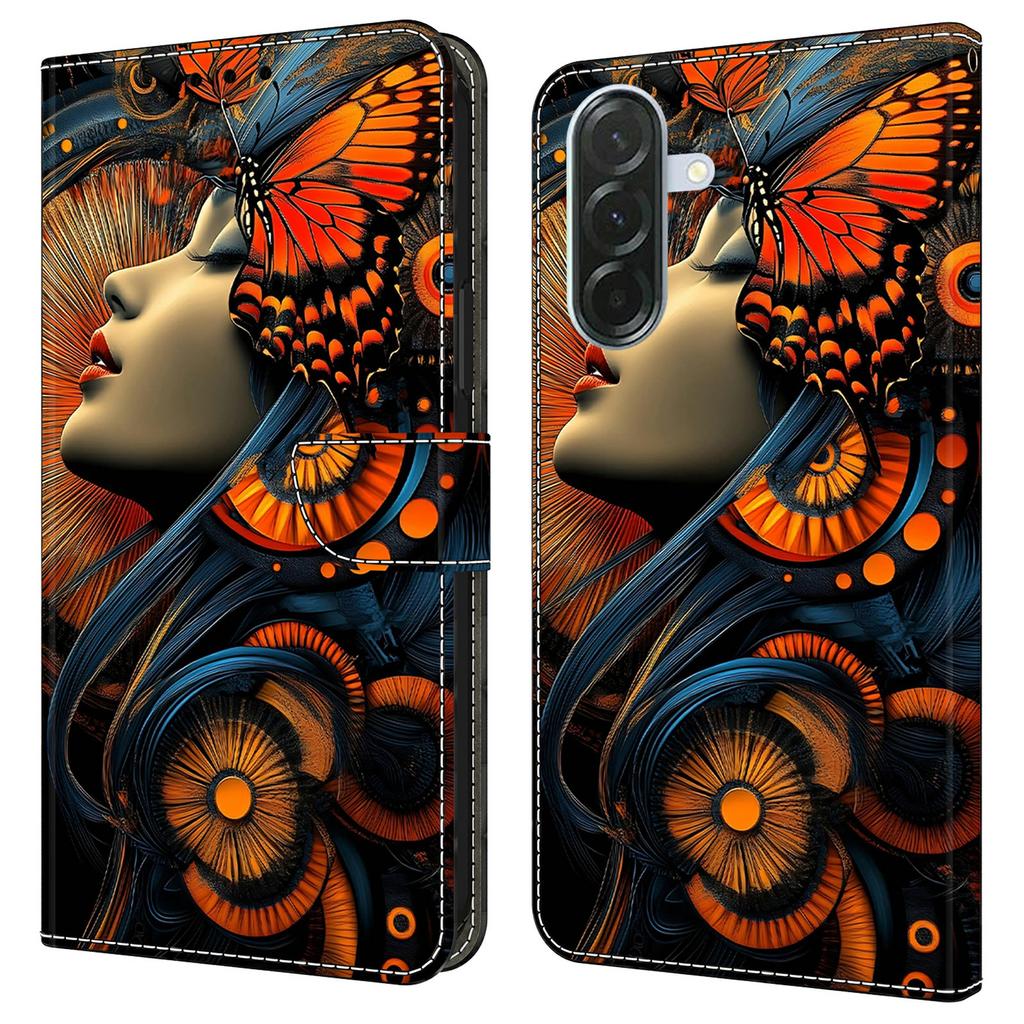 For Samsung Galaxy A57 5G Case Foldable Stand Wallet Pattern Printing PU Leather Flip Phone Cover