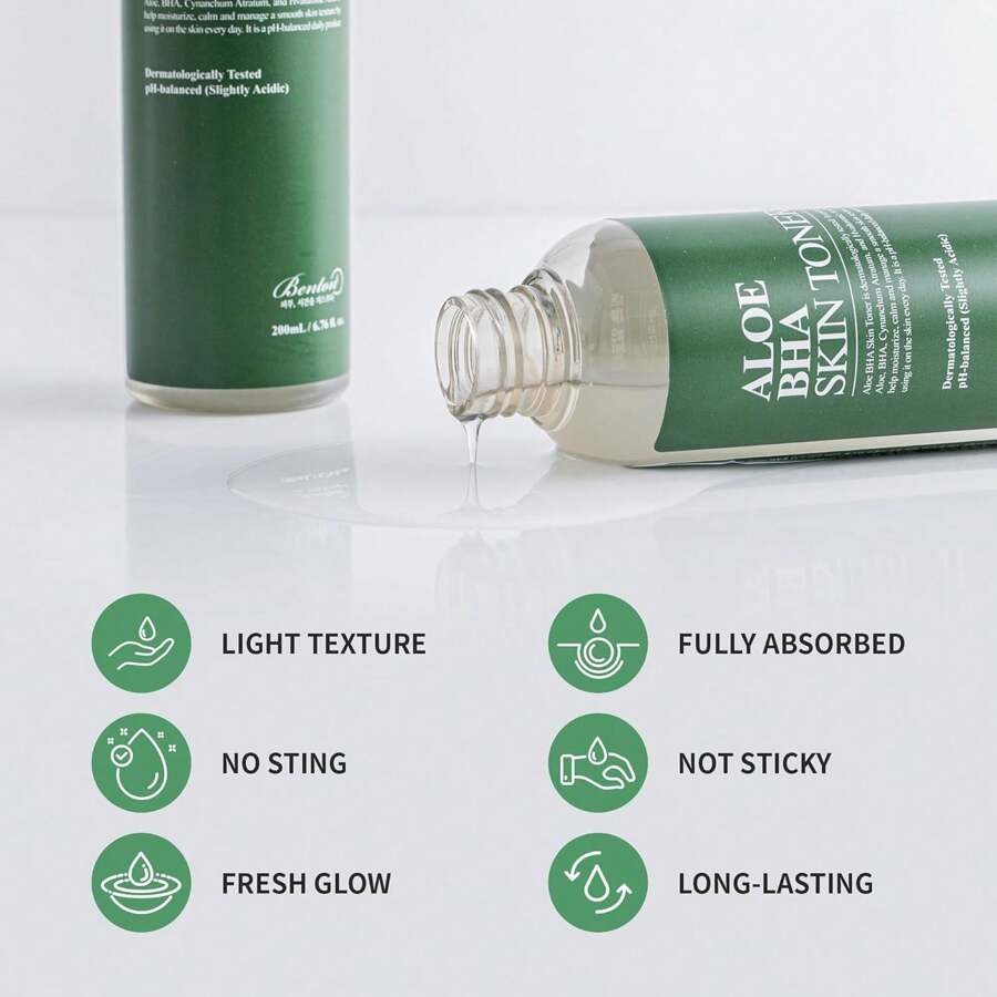 Benton Aloe Skin Toner 200ml - Lotion Tonique Hydratante pour le Visage pour Peaux Grasses et Sèches