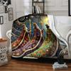 1pc Kingdom Celestial Print Blanket   Lightweight Flannel Throw Blanket For Sofa, Bed, Living Room, Office, Outdoor Travel, Camping