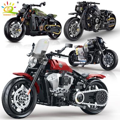 1:8 Classic Motorbike Building Blocks High-tech Model Moto City Racer Bricks Toy for Kid Boy Children Adult MOC Car Set