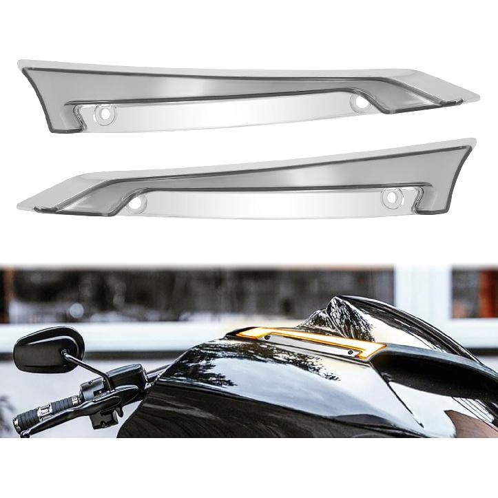 Windshield Side Trim LED Light Turn Signal Running Lamp Fit for Road Glide FLTRX FLTRXS FLTRK FLTRU FLTRXSE FLTRUSE 2015–2024 Chrome Front Fairing