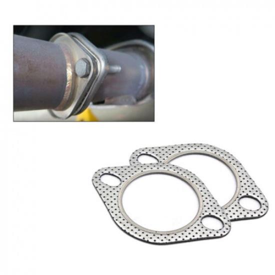 5PCS Car 2 Bolt High Temp Exhaust Gasket Flange 2.5inch Cylinder Head Gasket Kit