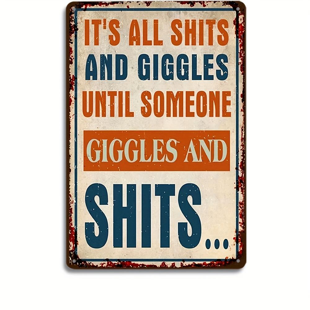 Warning Notice Vintage Metal Tin Poster Funny Metal Tin Signs Posters Plate for Garage Bar Cafe Club Home Room Wall Decor