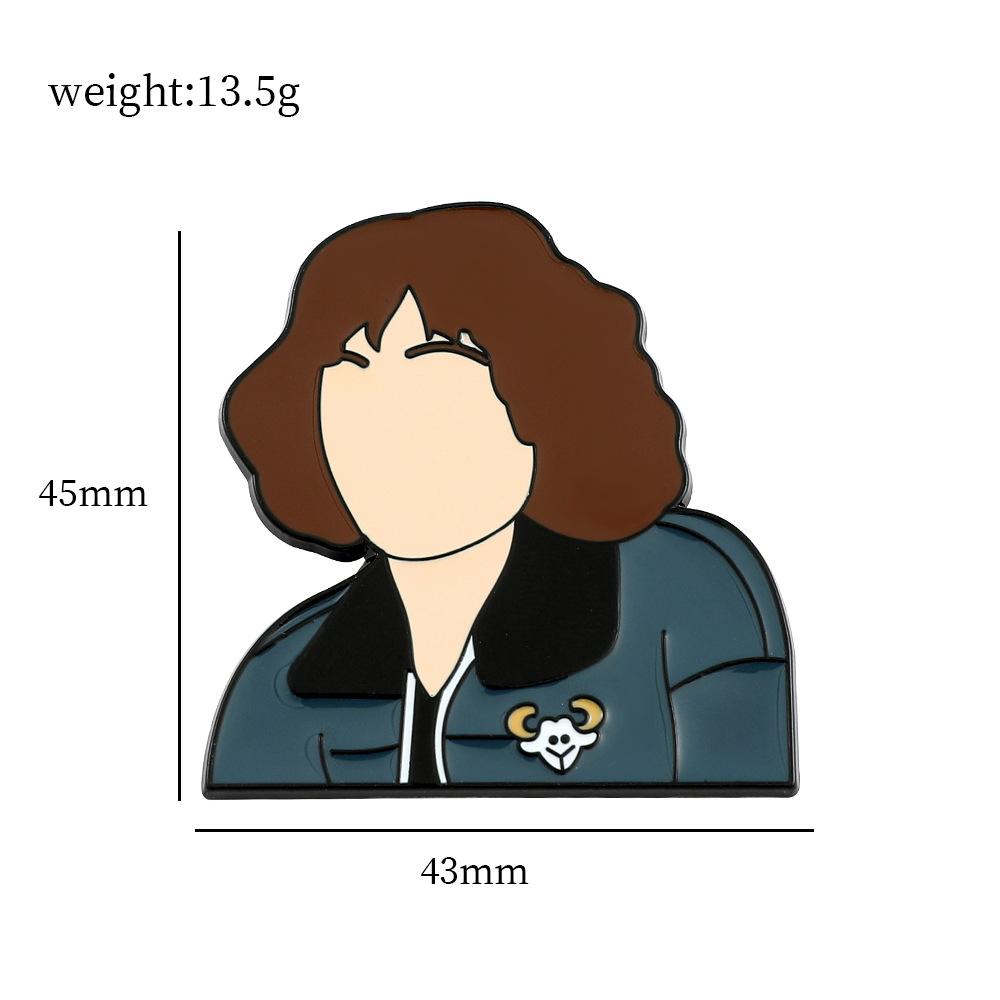 34 Odcinek Metalowa Odznaka Stranger Things Film Przygodowy Fantasy Postacie Filmowe i Telewizyjne Akcesoria Broszka ze Stopu Pin