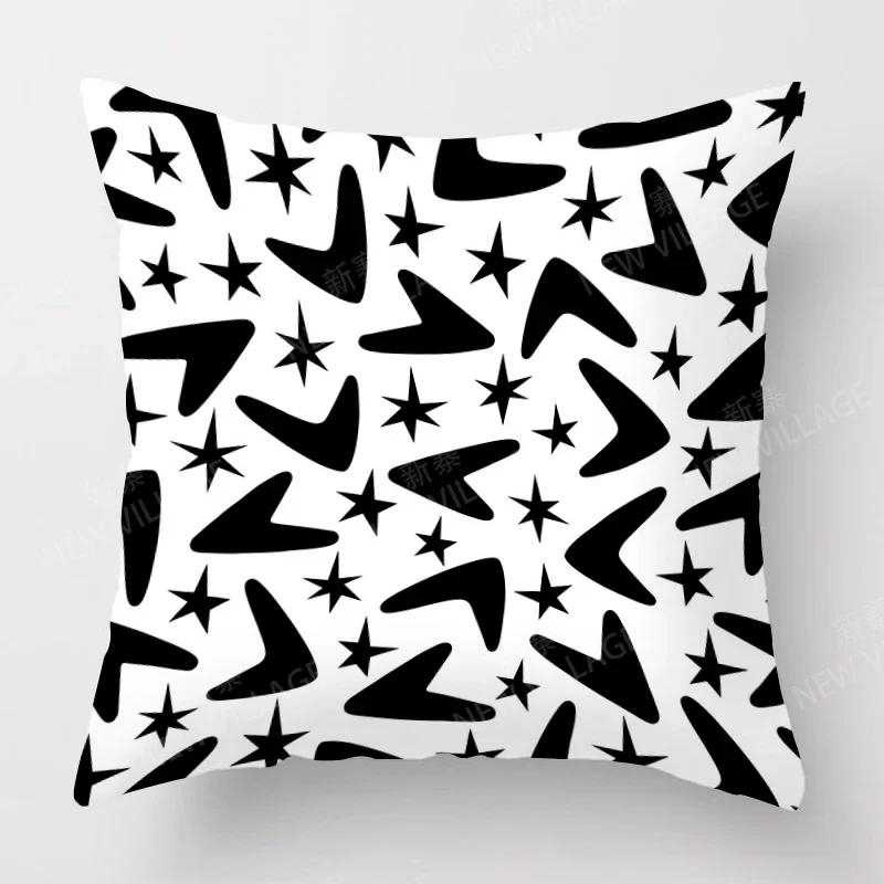 Nordic Fall Home Decor Autumn Throw Pillow Case Sofa Cushion Cover Modern   Geometry