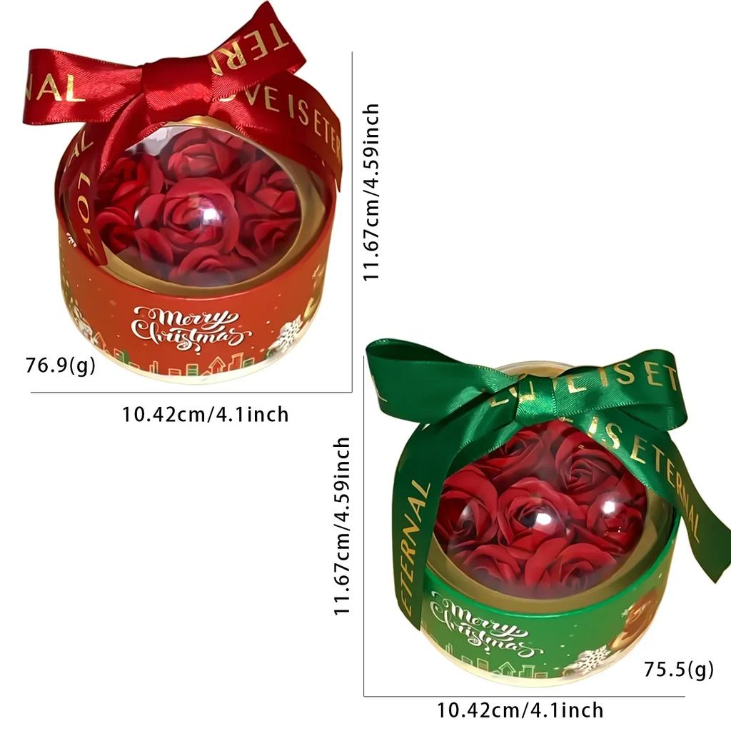 Rose Hug Bucket Hemisphere Round Rose Flower Packaging Box Christmas Valentine Flower Chocolate Box Gift Boxes Party Supplies
