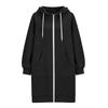 Damen Casual Kapuzenjacke mit Reißverschluss und Taschen