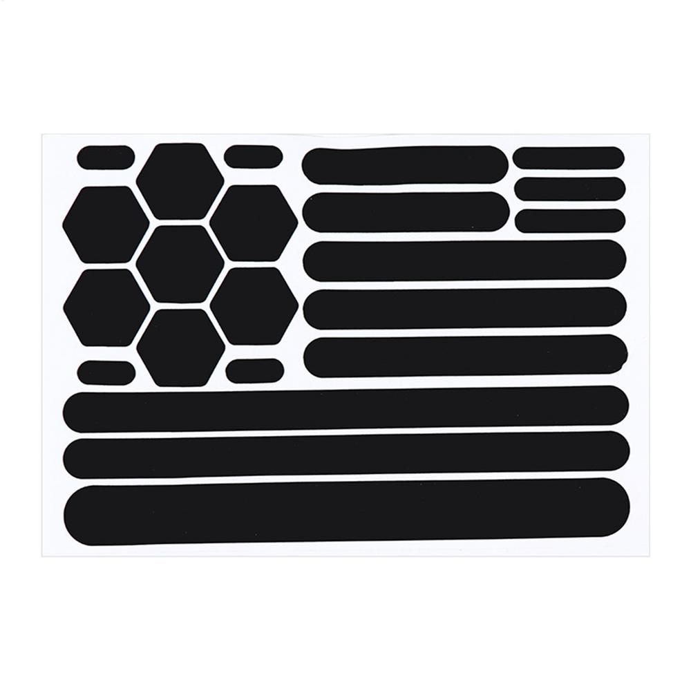 

Reflective Tape for Bikes Retro Reflective Stickers Self-Adhesive Reflective Tape and Helmets Stickers for Cars Motorcycles чёрный