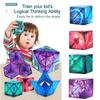 Magic Cube 3x3x3 Plastic Diy Colorful Packaging Age 7+
