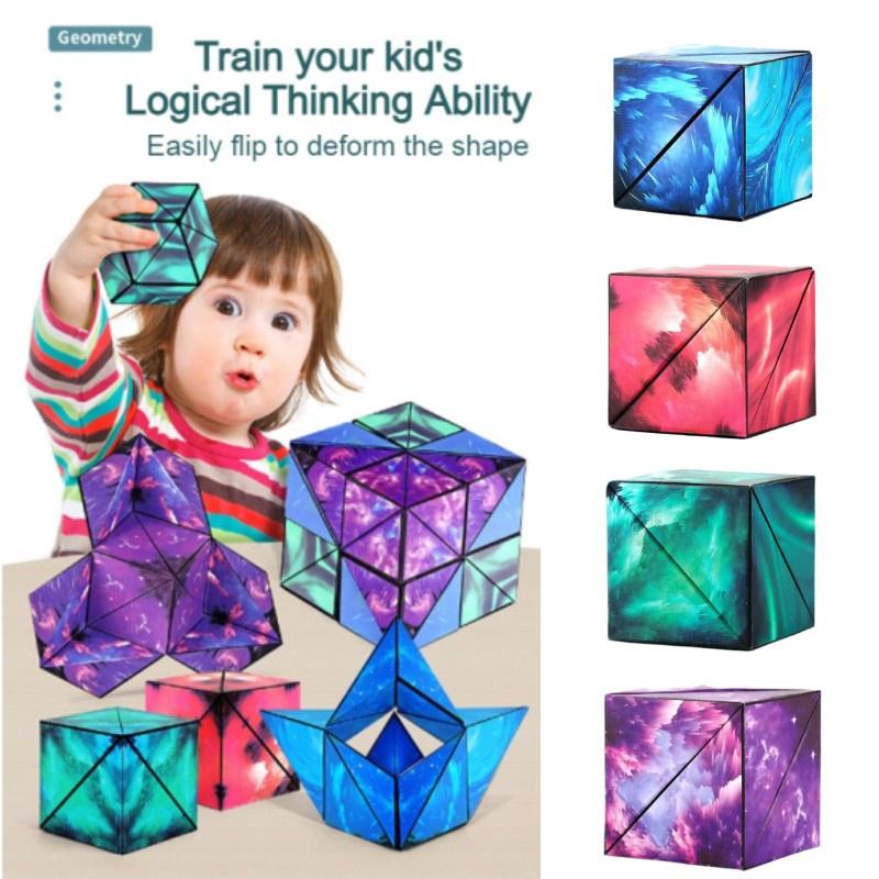Magic Cube 3x3x3 Plastic Diy Colorful Packaging Age 7+